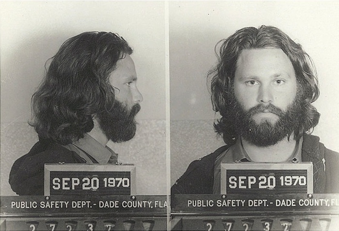 Jim Morrison mug shot